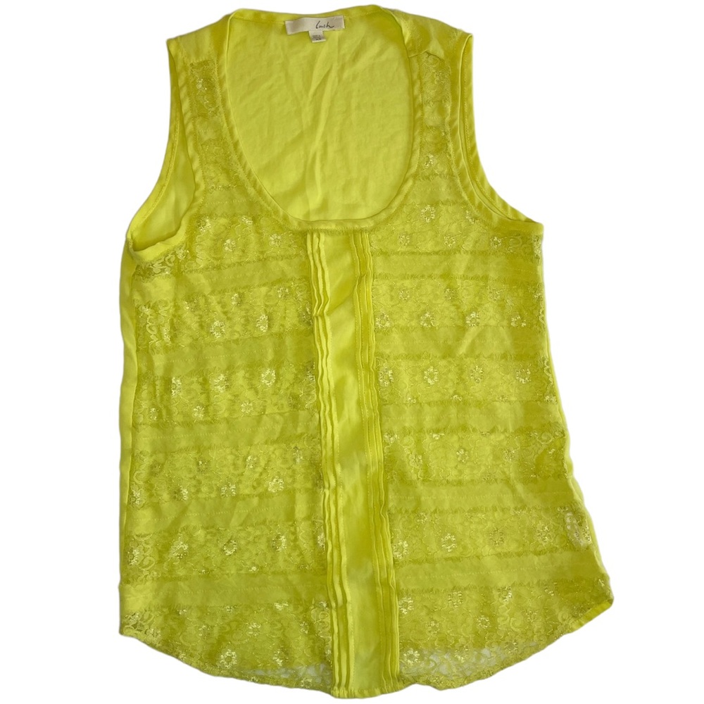 Lush Neon Lace Tunic Top